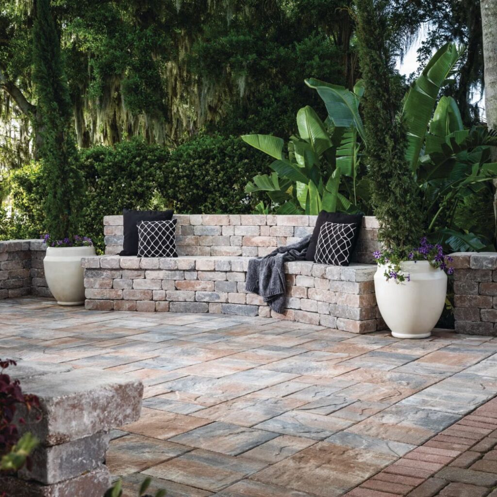 Belgard Weston Stone retaining wall installed by Smarter Scapes in Nashville TN