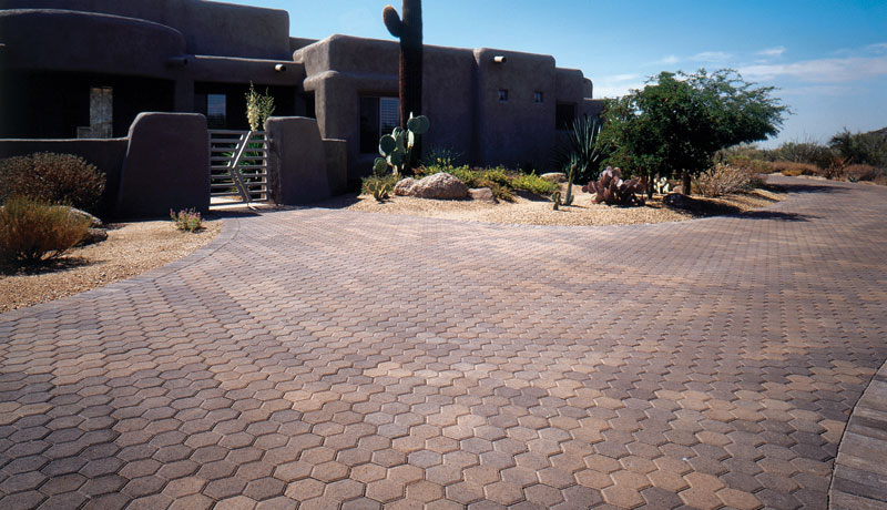 Keystone Hardscapes CityScape Zurich paver driveway overlay installed by Smarter Scapes in Nashville TN