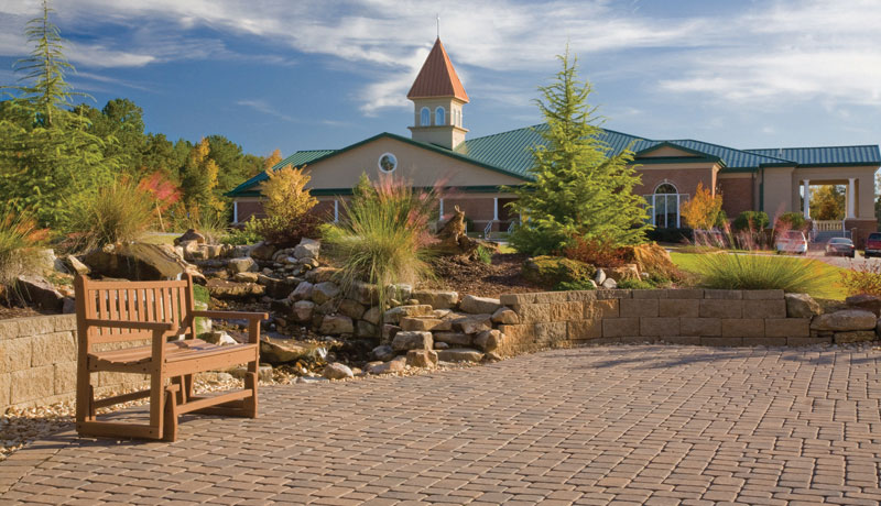 Keystone Hardscapes Plaza MusterK paver overlay installed by Smarter Scapes in Nashville TN