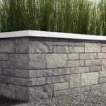 Techo-Bloc Brandon masonry-look retaining wall installed by Smarter Scapes in Nashville TN - Shale Grey color option