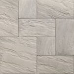 Techo-Bloc Everest natural-look patio slab installed by Smarter Scapes in Nashville TN - Greyed Nickel color option