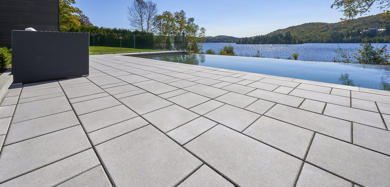 Unilock Beacon Hill Smooth paver pool deck installed by Smarter Scapes in Nashville TN