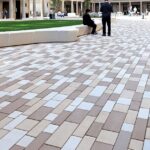 Unilock Promenade plank paver walkway installed by Smarter Scapes in Nashville TN - Walkway Artline color option