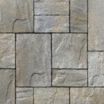Unilock Westport concrete paver patio installed by Smarter Scapes in Nashville TN - Classic River color option