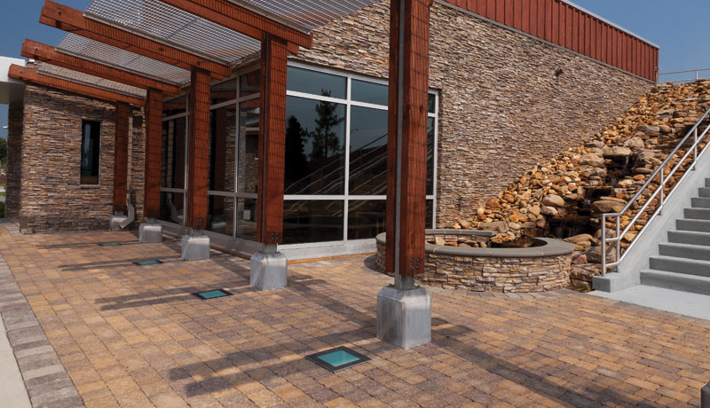Keystone Hardscapes Adirondack paver patio overlay installed by Smarter Scapes in Nashville TN