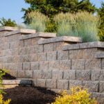 Anchor Diamond Straight Face modular retaining wall block installed by Smarter Scapes in Nashville TN
